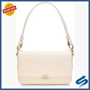 Mini Leather Shoulder Bag with Adjustable Crossbody Strap, Fits iPad